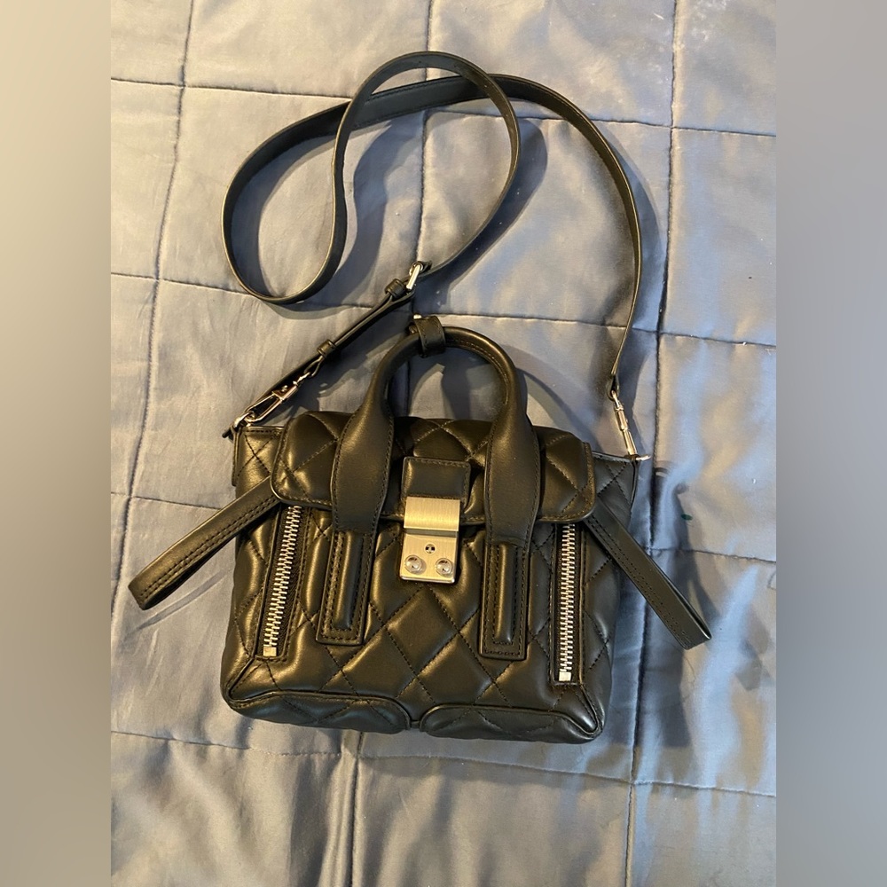 Phillip lim 3.0 black quilted Pashli mini satchel